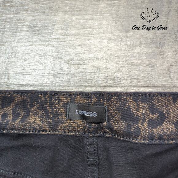 Express Mid Rise Skinny Jeans Size 6S - Picture 2 of 6